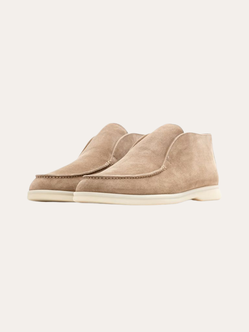 Mocassini Beige in Suede per Comfort e Stile Quotidiano