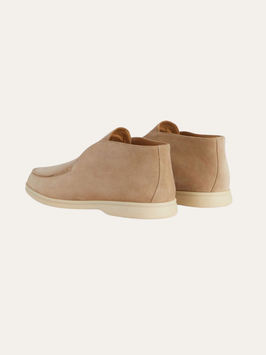 Mocassini Beige in Suede per Comfort e Stile Quotidiano