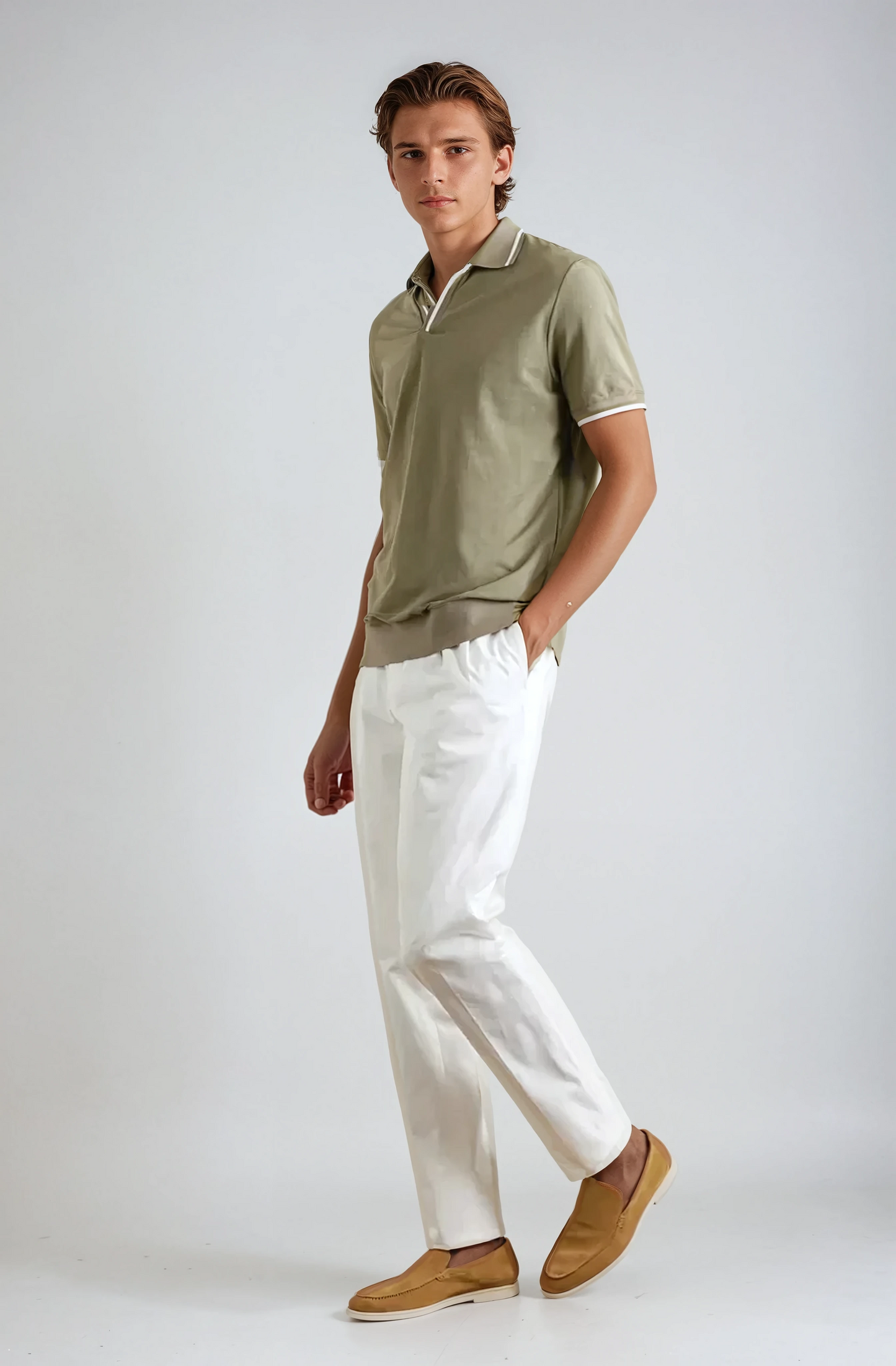 Mocassini Eleganti In Suede Per Uomo Ginger