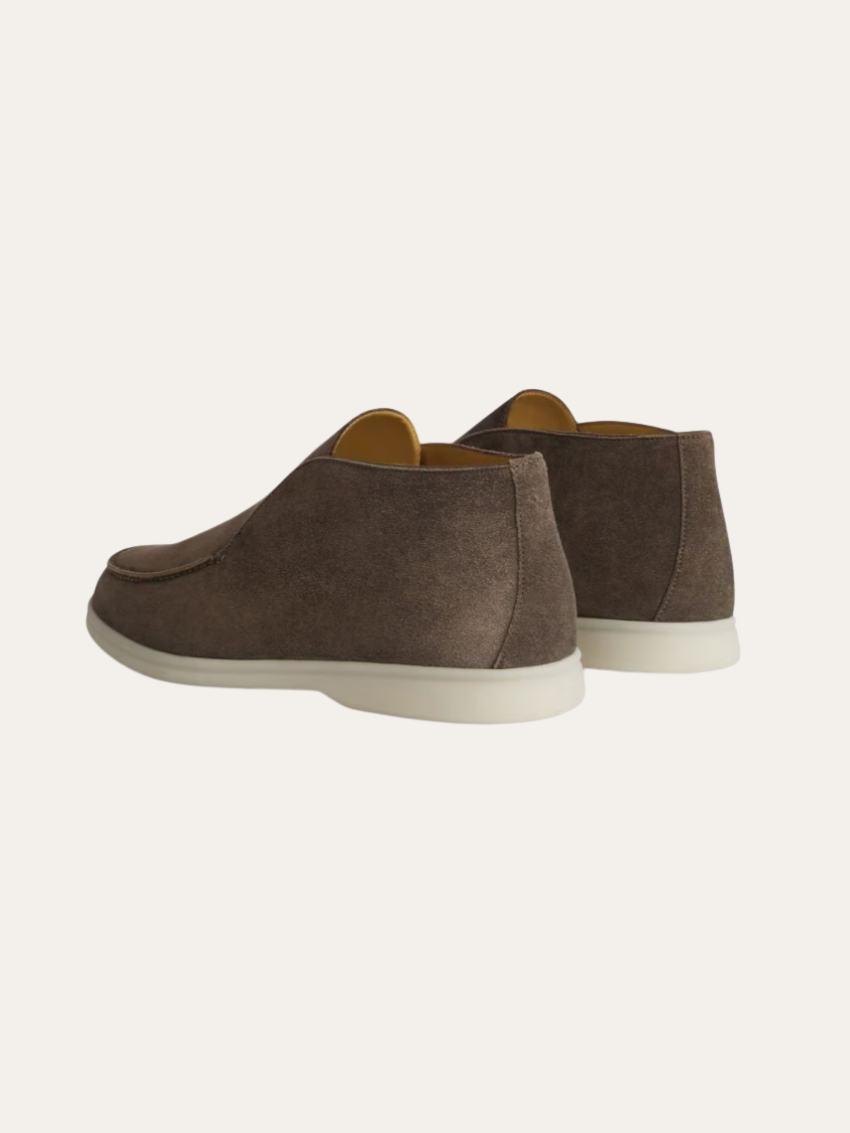 Mocassini Suede Grigio Scuro Eleganti e Confortevoli