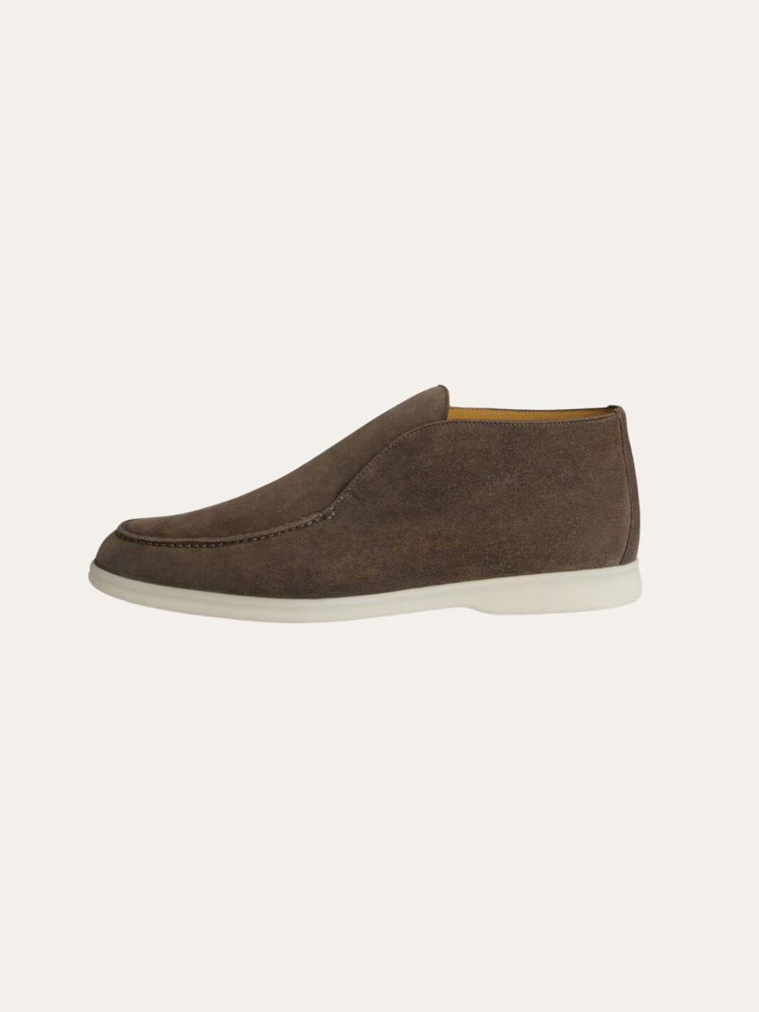 Mocassini Suede Grigio Scuro Eleganti e Confortevoli