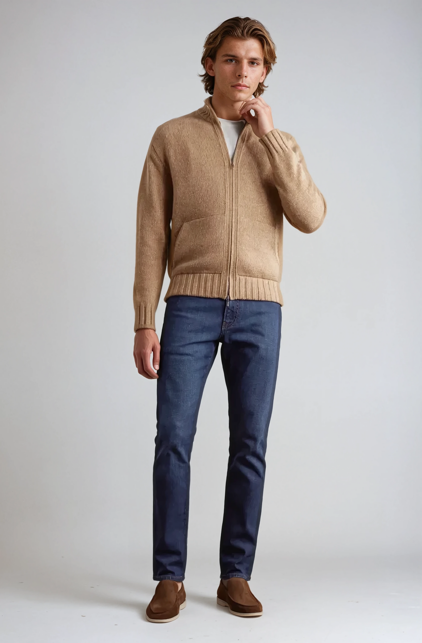 Mocassini in Suede Marrone Eleganti per Comfort e Stile