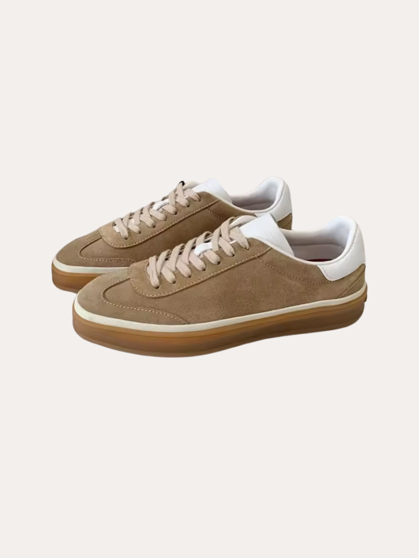 Sneakers Suede Khaki Eleganti e Confortevoli per Uomo
