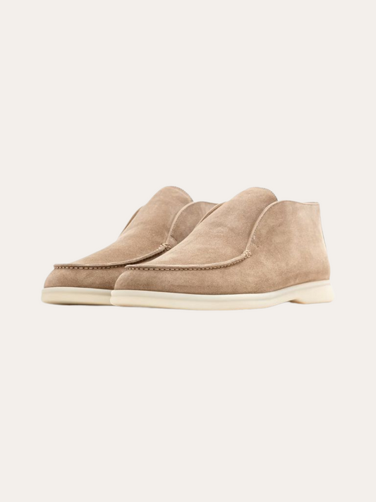 Mocassini Beige in Suede per Comfort e Stile Quotidiano