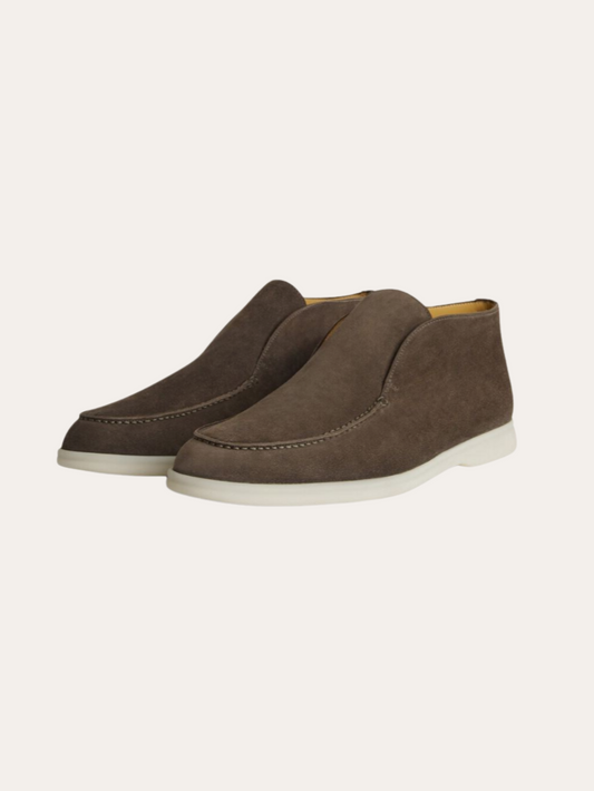 Mocassini Suede Grigio Scuro Eleganti e Confortevoli