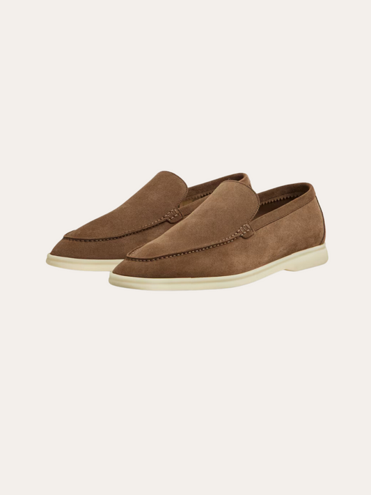 Mocassini in Suede Marrone Eleganti per Comfort e Stile