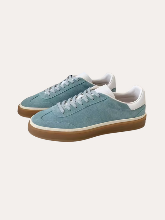 Sneakers Suede Blu Chiaro Eleganti e Confortevoli per Uomo