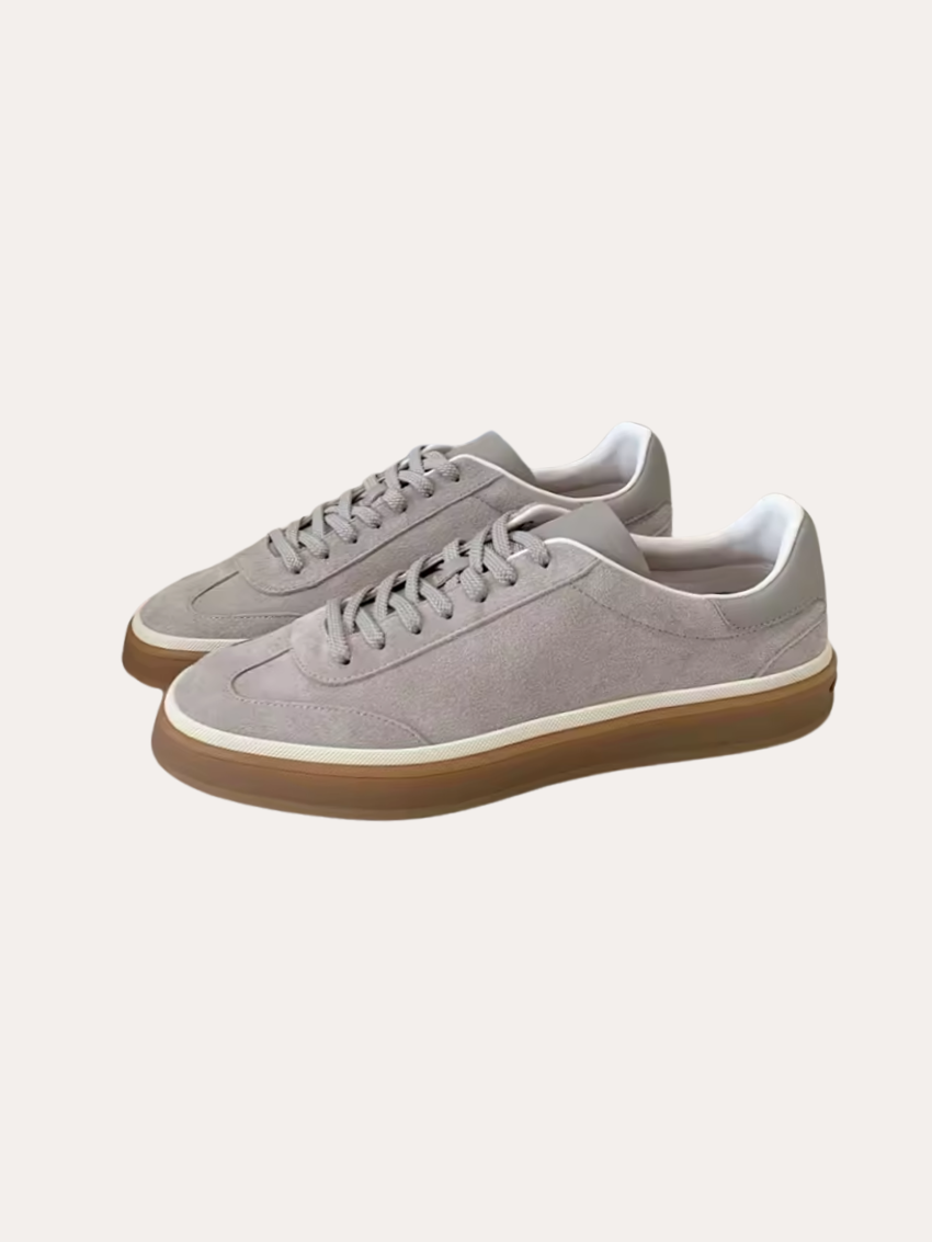 Sneakers Suede Grigio Eleganti e Confortevoli per Uomo